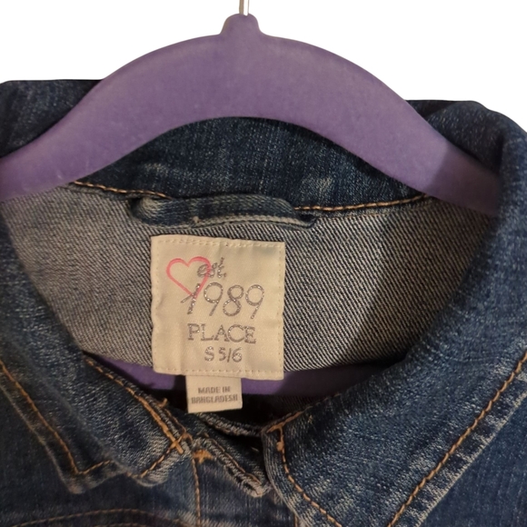The Children's Place Blue Jean Jacket Size S 5/6 - Picture 3 of 8